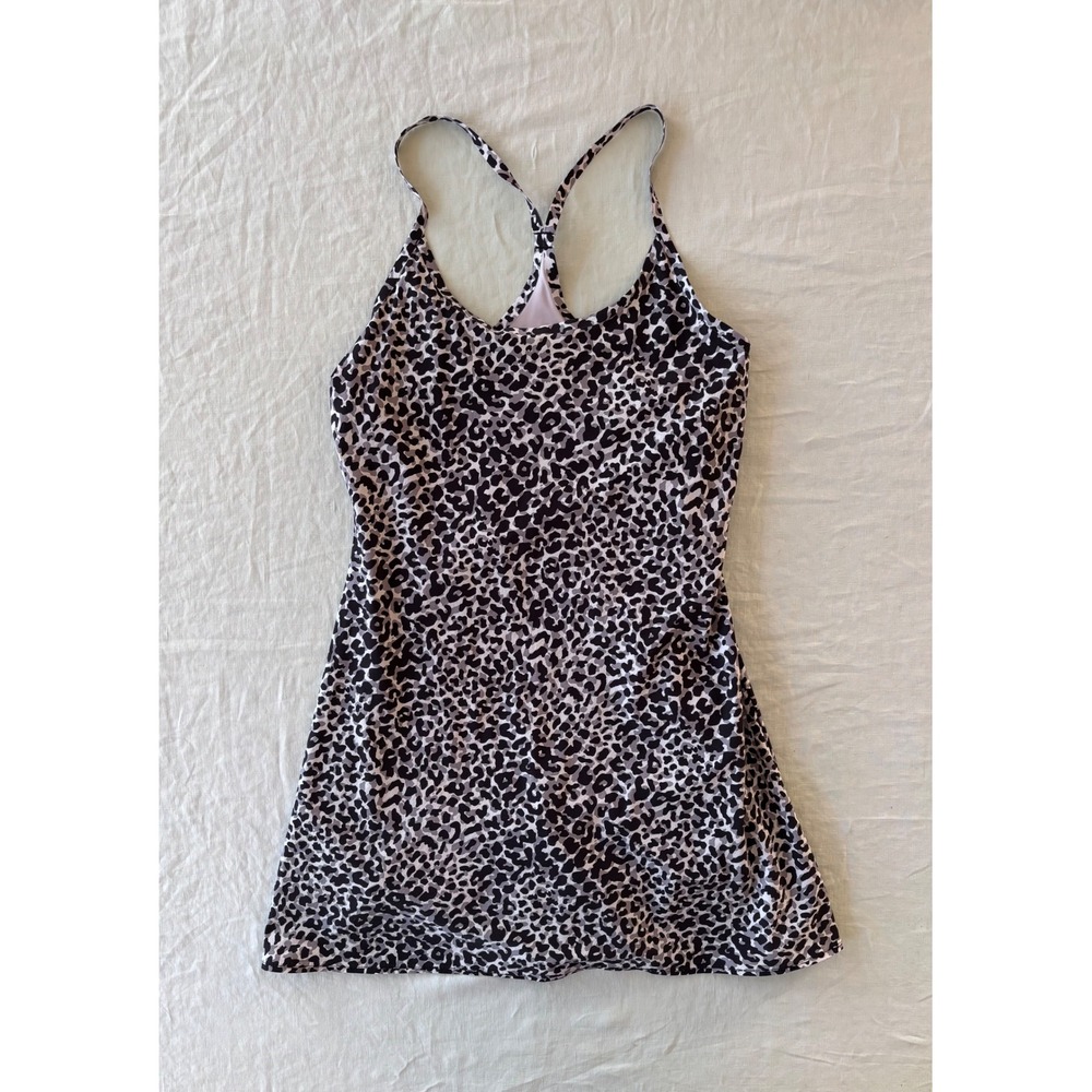Outdoor Voices Exercise Dress in Snow Leopard Print - SIZE M - Picture 2 of 12